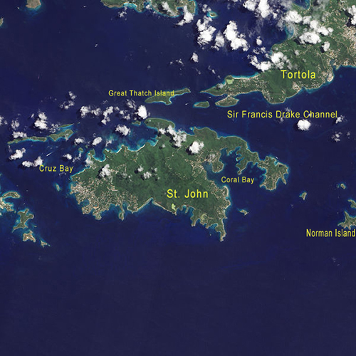 map of Virgin Islands